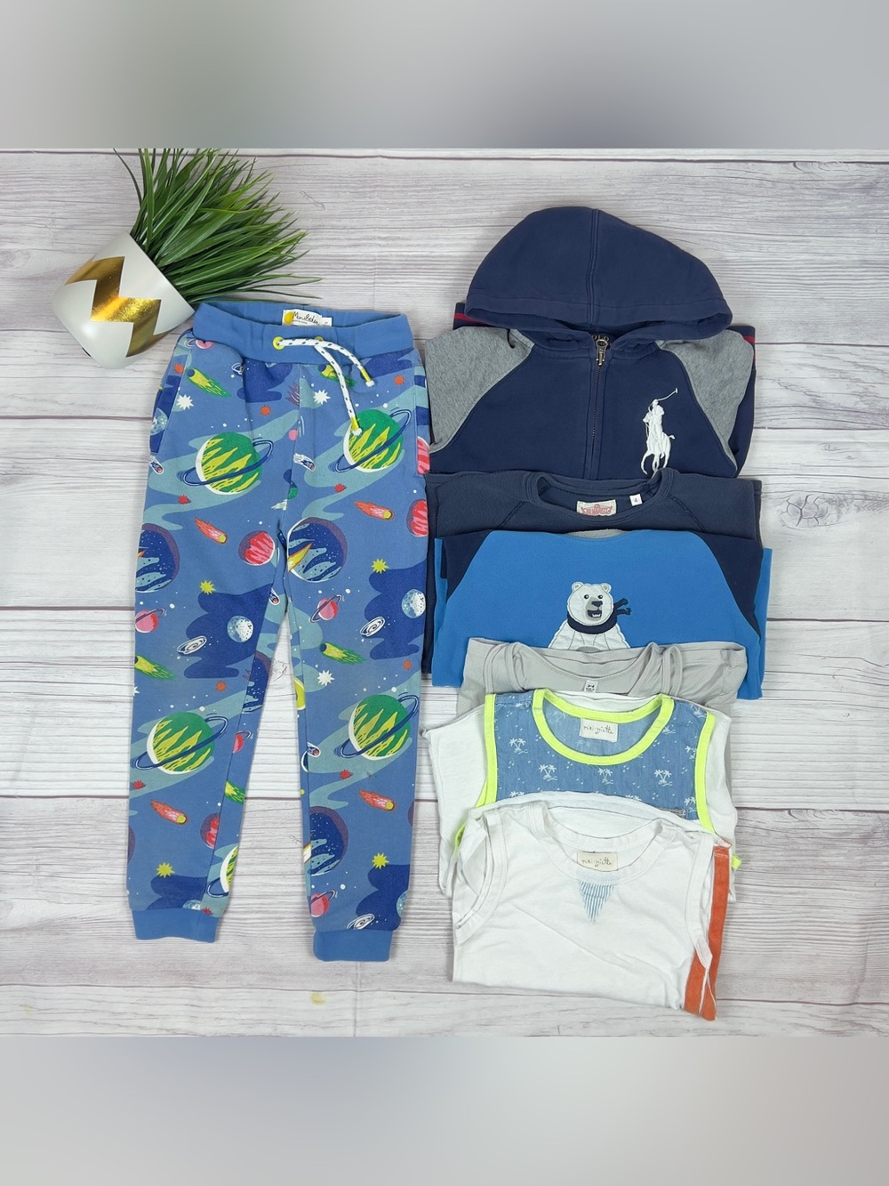 Mini Boden Polo Ralph Lauren Boys Clothes Lot 7pc Size 4 bundle